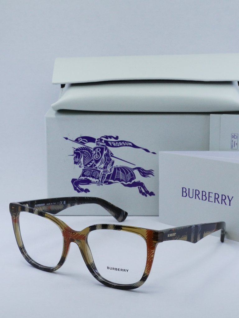 Burberry Be2415 4146 Square Eyeglasses 51mm - Check Sand